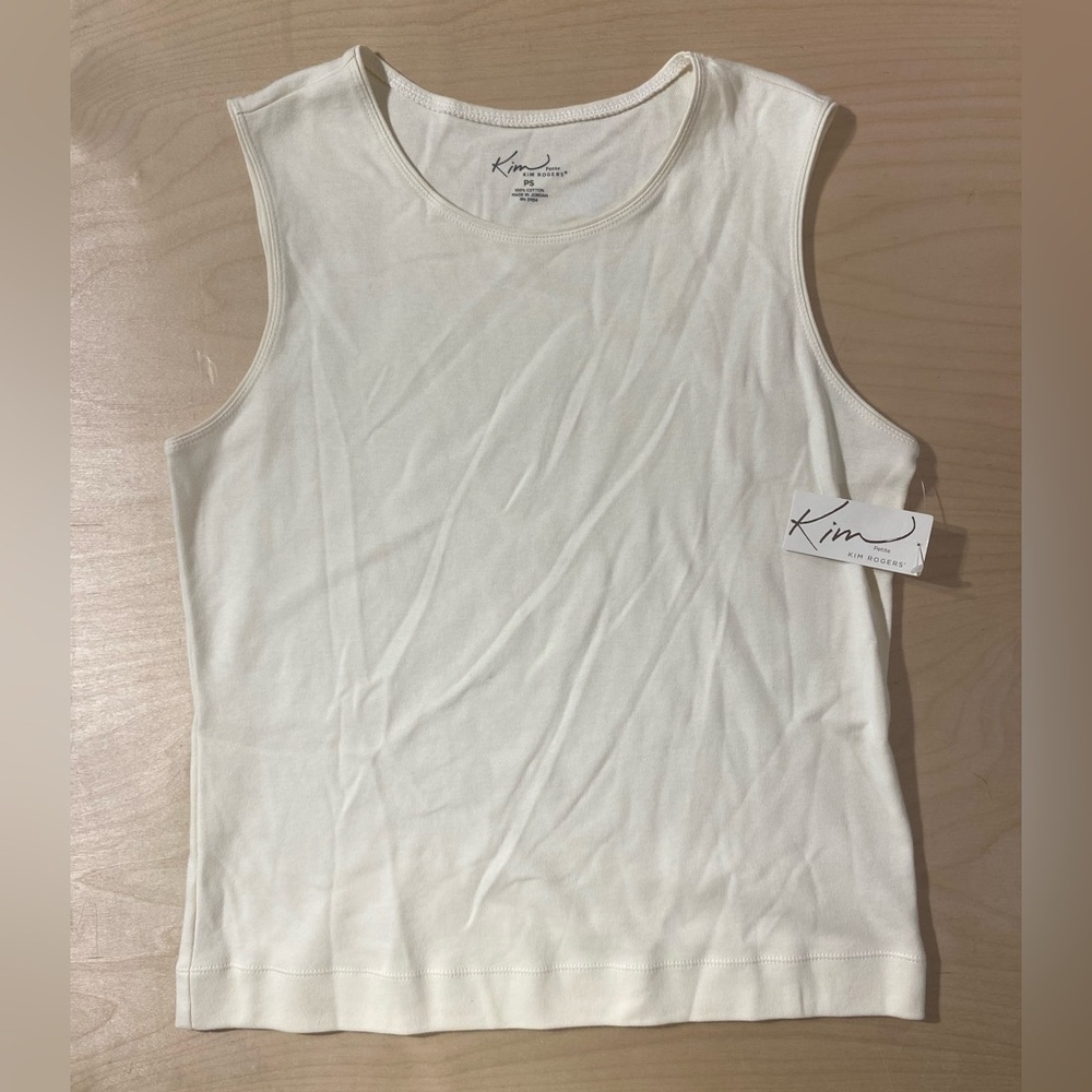 Kim Rogers Cream Tank Top PS (QM)